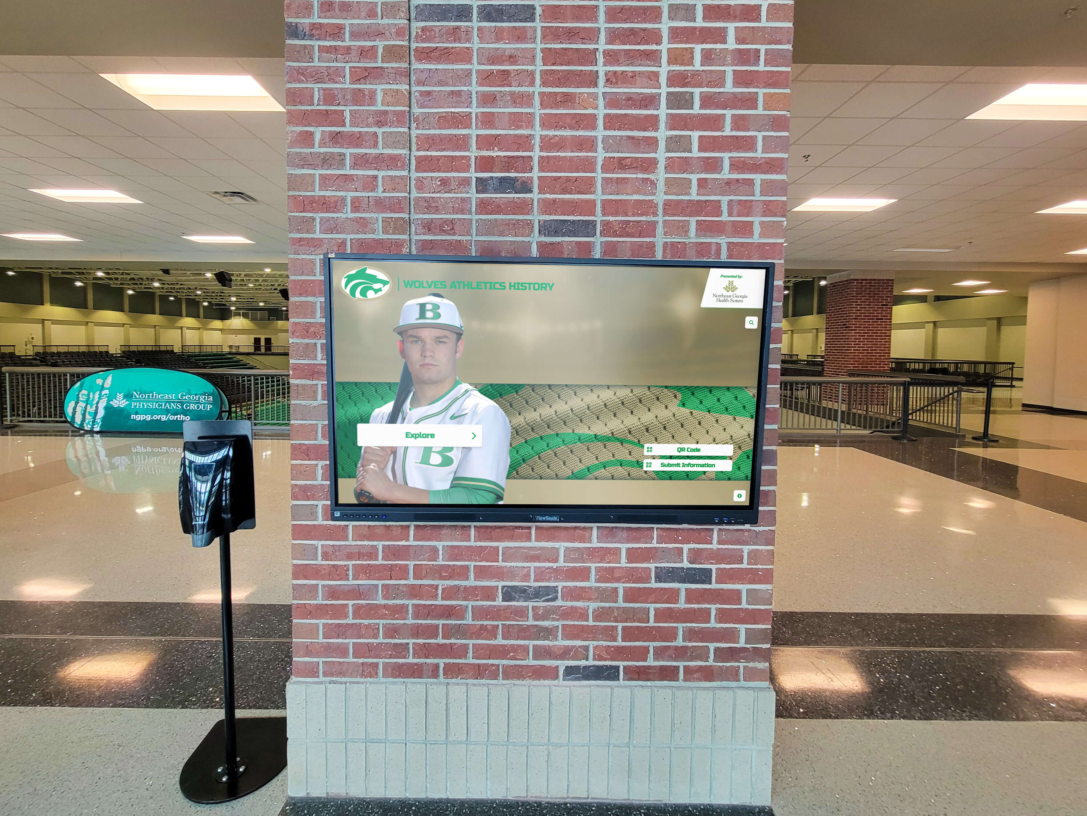 Baseball facility display
