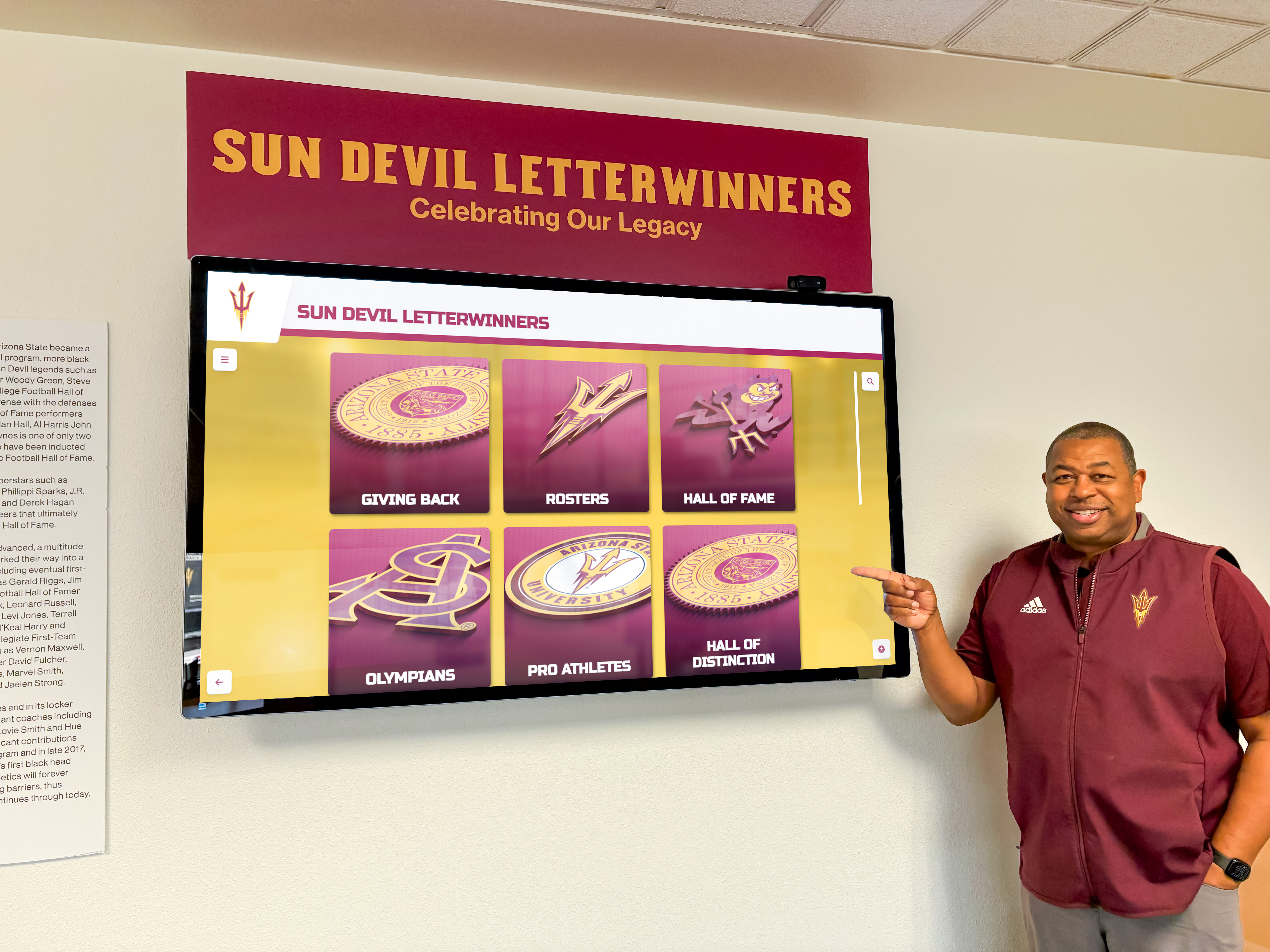 Wrestling team display