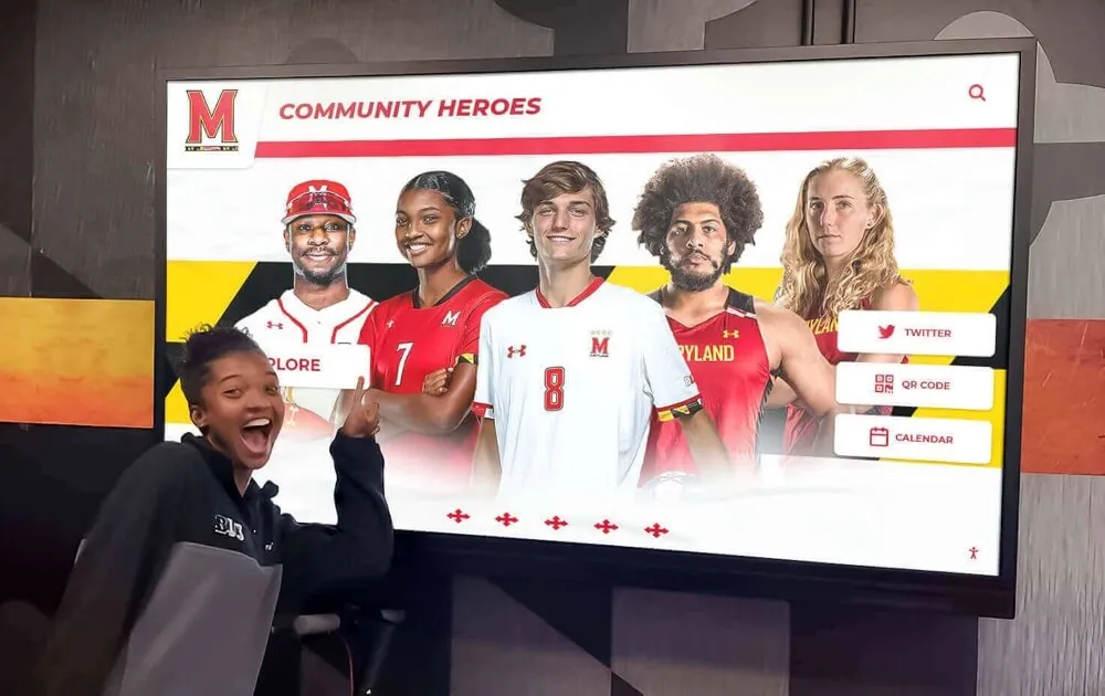 Community memorial touchscreen